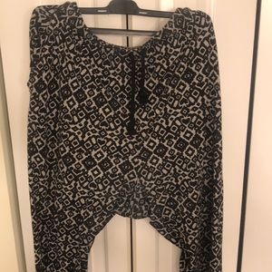 H&M harem style joggers - XL (grey and black)